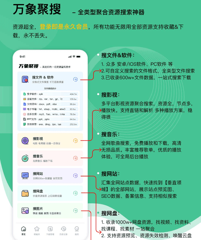 新出的一款安卓端搜资源软件，登录即是永久会员版-素材资源网