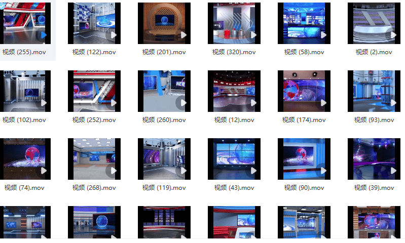 690+款虚拟演播厅绿幕背景素材合集合集-无水印-直播必备素材-素材资源网