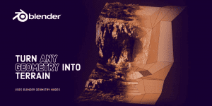 Blender预设，多边形地帽地形场景资产预设 Blender Auto Terrainer-素材资源网
