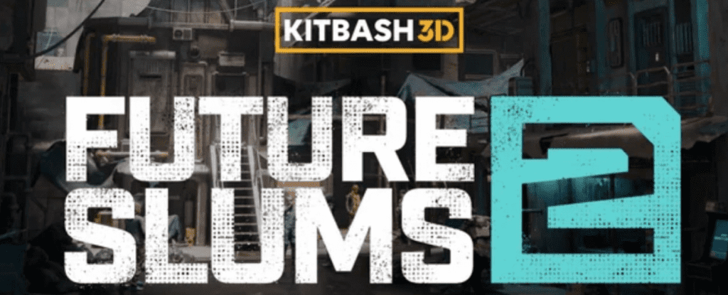 末世贫民区破旧楼房建筑街道公共设施3D模型 KitBash3D – Future Slums 2 （FBX/Unreal格式）-素材资源网