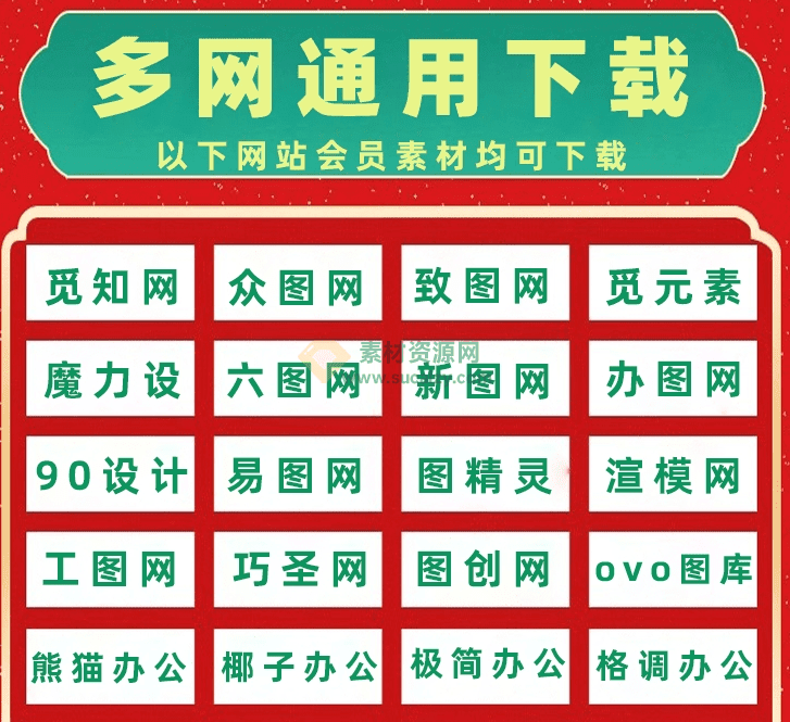 【已停新】设计素材解析网会员账户提供！支持最高20网，自购2家网站，投入成本68元左右，权益内容-素材资源网