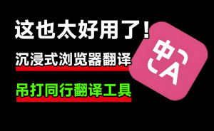 这也太好用了吧！沉浸式翻译，简直强的离谱，吊打同级翻译工具，使用演示+安装教程-素材资源网