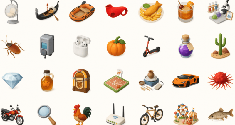 国外设计良心网站！一共收录超过1200+种3D PNG格式图案，完全免费可商用， The Thiings Collection-素材资源网