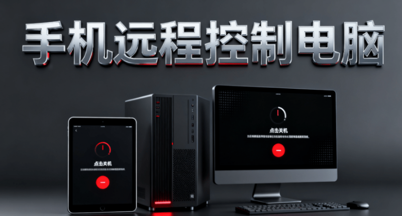 这也能远程操控？手机远程控制电脑，支持访问文件、关机、启动程序、访问屏幕等，免费快速使用Hipc-素材资源网