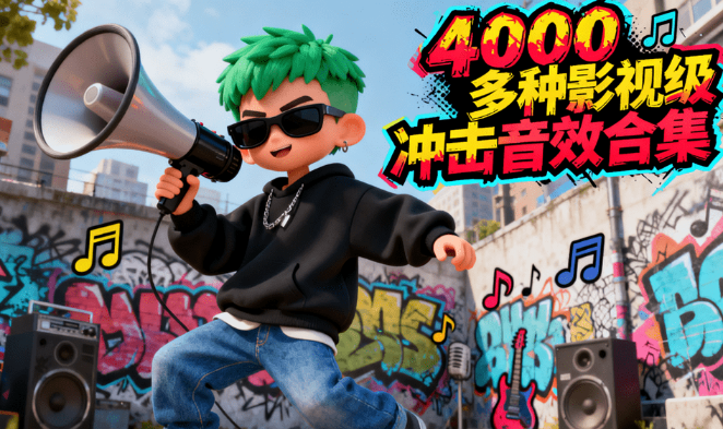超4000+种音效！电影效果级入场冲击无损音效合集，6.46G，超高质量影视剪辑BGM音效素材-素材资源网