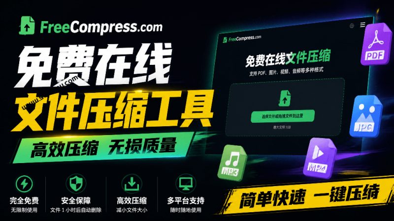 万能在线压缩工具！无需下载软件，一键压缩图像、视频、PDF等格式的免费在线压缩工具，免费免登陆使用-素材资源网