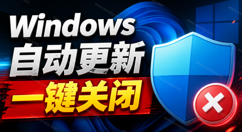 Windows7/10/11系统禁止更新工具来了!仅400KB,一键禁止系统更新和恢复更新,小巧好用-素材资源网